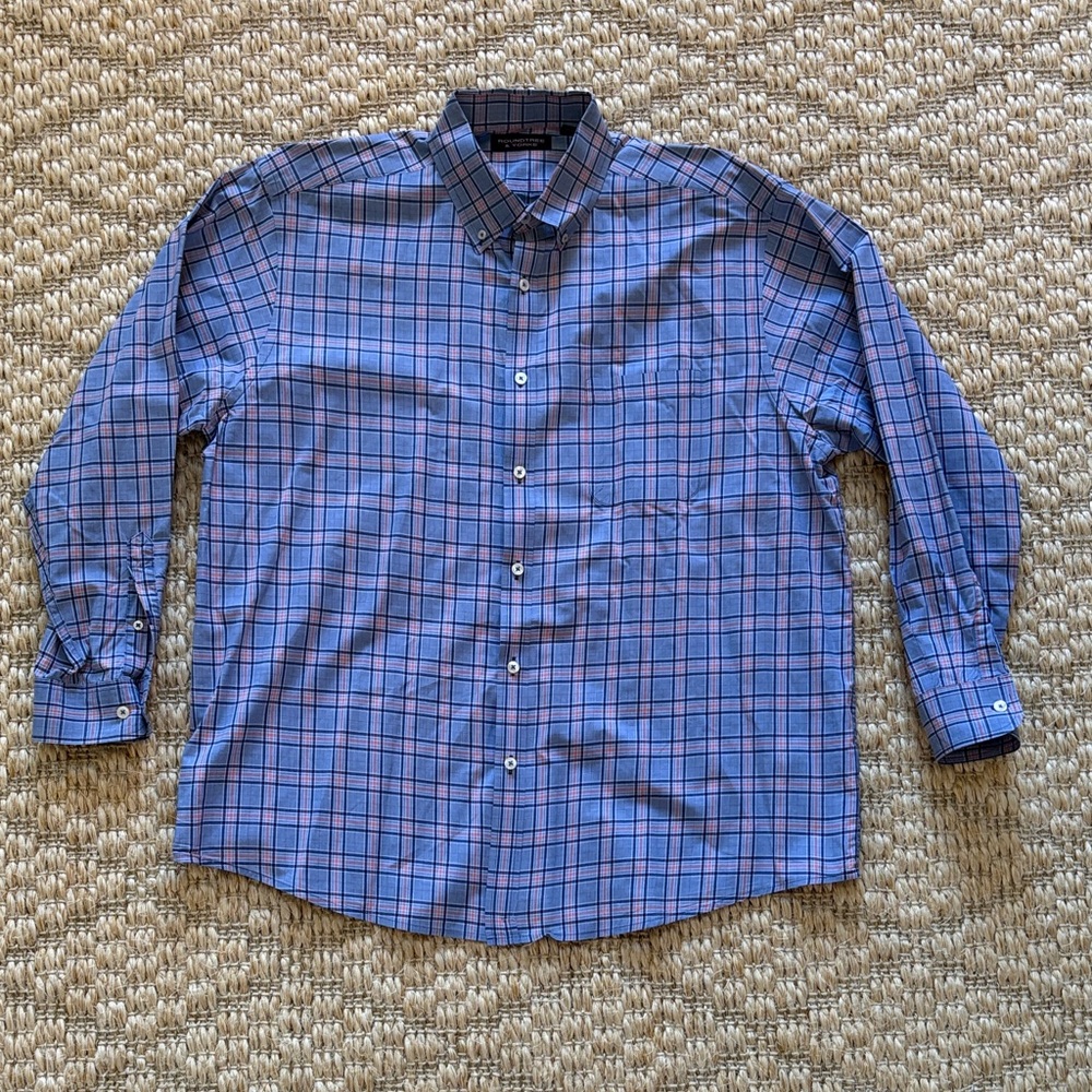 Men's Blue Checkered Shirt